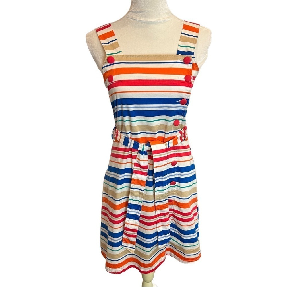 Tulle Striped Sleeveless Dress